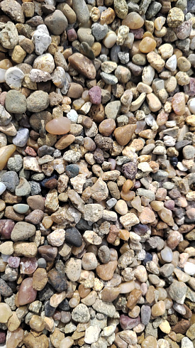 Kamenclub.ru: Галька окат (серо-желтая) фр.5-10 мм. купить  в Королеве галька речная рыжий, желтый, рыжий, серо-желтый речная окатанная галька декоративная 5000 руб/т   фото КАМЕНЬ КЛУБ