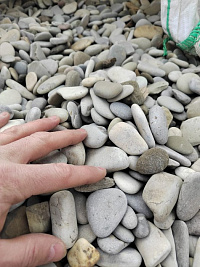 Галька черноморская фр. 40-70 мм.  купить в Королеве фото Камень Клуб