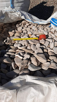 Галька каспийская фр. 40-70 мм.  купить в Королеве фото Камень Клуб