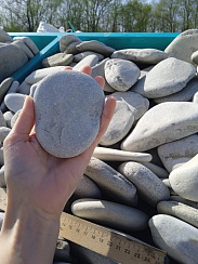 Галька черноморская фр. 100-150 мм.  купить в Королеве фото Камень Клуб