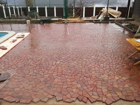 Kamenclub.ru: Песчаник брусчатка (Готика) art PSK-L-01  купить в Королеве    2600 руб/кв.м    фото КАМЕНЬ КЛУБ