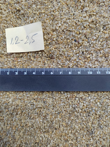 Кварцевый песок сухой фракцинированный фр. 1,2-2,5 мм.  купить в Королеве фото Камень Клуб