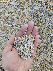 Галька крымская жемчужная фр. 3-5 мм.  купить в Королеве фото Камень Клуб