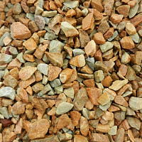 Kamenclub.ru: Щебень крошка желтый (ЗЛАТОЛИТ) фр. 10-20 мм.  купить в Королеве златолит бежевый, золотистый, желтый каменная декоративная крошка щебня златолита 10800 руб/т   фото КАМЕНЬ КЛУБ